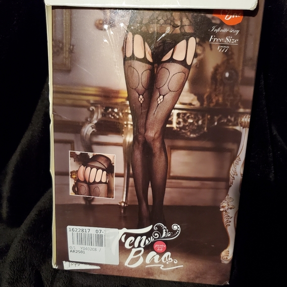 NWT ‼️Black AND Red sexy hosiery‼️ - Picture 3 of 5